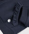 Molton sweatshirt met capuchon voor meisjes blauw SMOKING