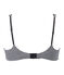 Soutien-gorge femme en jersey lycra seconde peau bleu ABYSSE/blanc LAIT