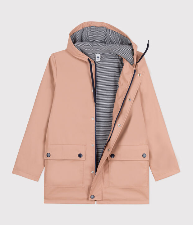 Iconische gewaxte regenjas gemaakt van gerecyclede materialen. beige