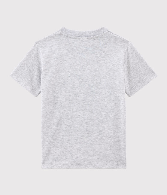 Tee-shirt manches courtes en jersey enfant garçon gris POUSSIERE CHINE