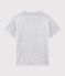 Tee-shirt manches courtes en jersey enfant garçon gris POUSSIERE CHINE