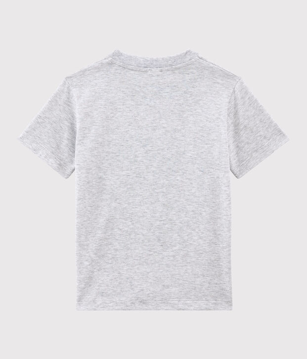 Jersey T-shirt met korte mouwen voor jongens grijs