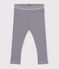Katoenen babylegging met streepjes blauw/wit