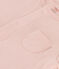 Combinaison longue unie en tubique bio bébé rose SALINE