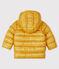 Gecapitonneerde donsjas baby jongen geel BOUDOR/blauw SMOKING