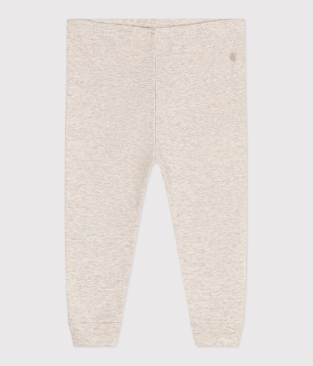Legging b&eacute;b&eacute; en coton uni beige