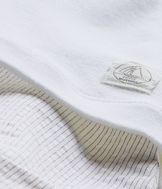 Combicourt b&eacute;b&eacute; gar&ccedil;on bi-mati&egrave;re blanc/beige