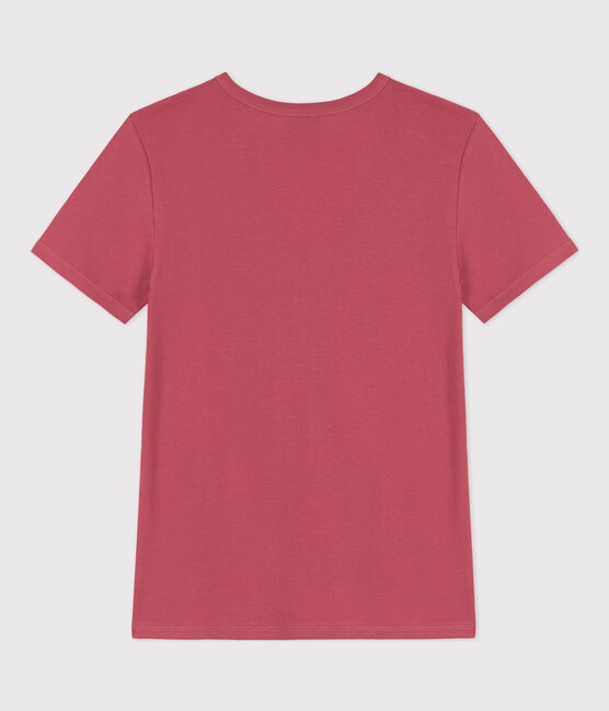 L'ICONIQUE, dames-T-shirt met V-hals in katoen roze PAPI