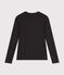 L'ICONIQUE, T-shirt voor dames met cocottesteek in katoen grijs CITY CHINE