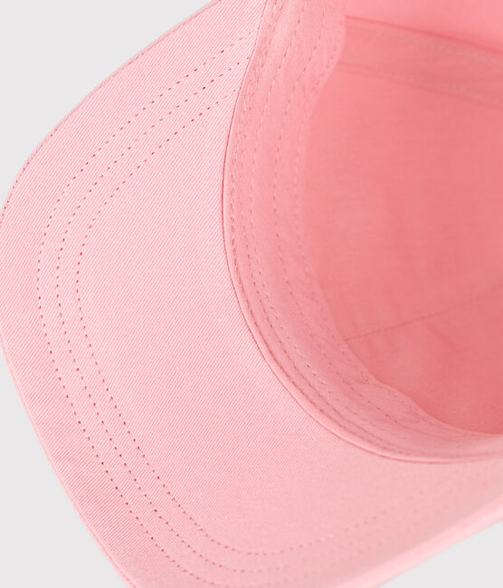 Roze katoenen kinderbootpetje voor meisjes roze CHARME