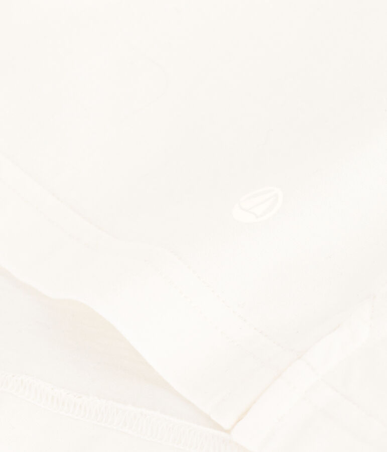 LE BOXY, T-shirt voor dames in katoen wit