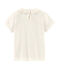 Meisjes-T-shirt met korte mouwen wit MARSHMALLOW