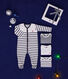 Lot de 1 pyjama bébé et 3 bodies rayures