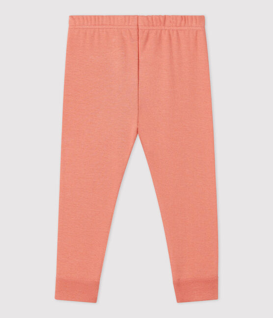 Legging van biokatoen voor baby's roze PAPAYE