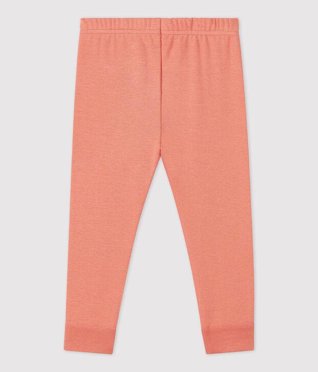 Legging van biokatoen voor baby's roze