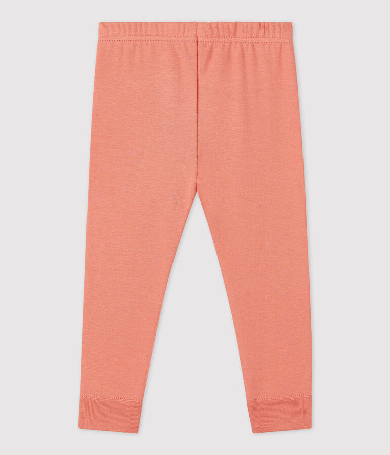 Legging en coton bio b&eacute;b&eacute; rose PAPAYE