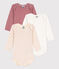 Set van 3 katoenen body's met lange mouwen voor baby's variante 1