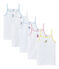 Lot de 5 chemises à bretelles fille à motifs blanc LOT