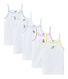 Lot de 5 chemises à bretelles fille à motifs