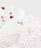 Lot de bodies crois&eacute;s manches longues b&eacute;b&eacute; mixte en coton imprim&eacute; coeur multicouleur