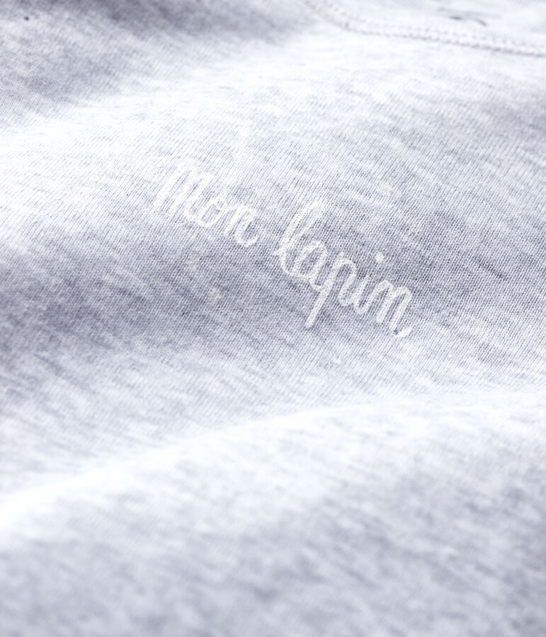 Dors-bien gris chin&eacute; b&eacute;b&eacute; en coton biologique gris