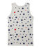 Débardeur garçon imprimé en jersey stretch gris BELUGA/blanc MULTICO