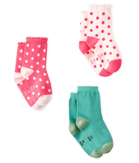 Lot de 3 paires de chaussettes bébé fille variante 2