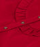 Meisjesblouse van fijn velours rood CORRIDA