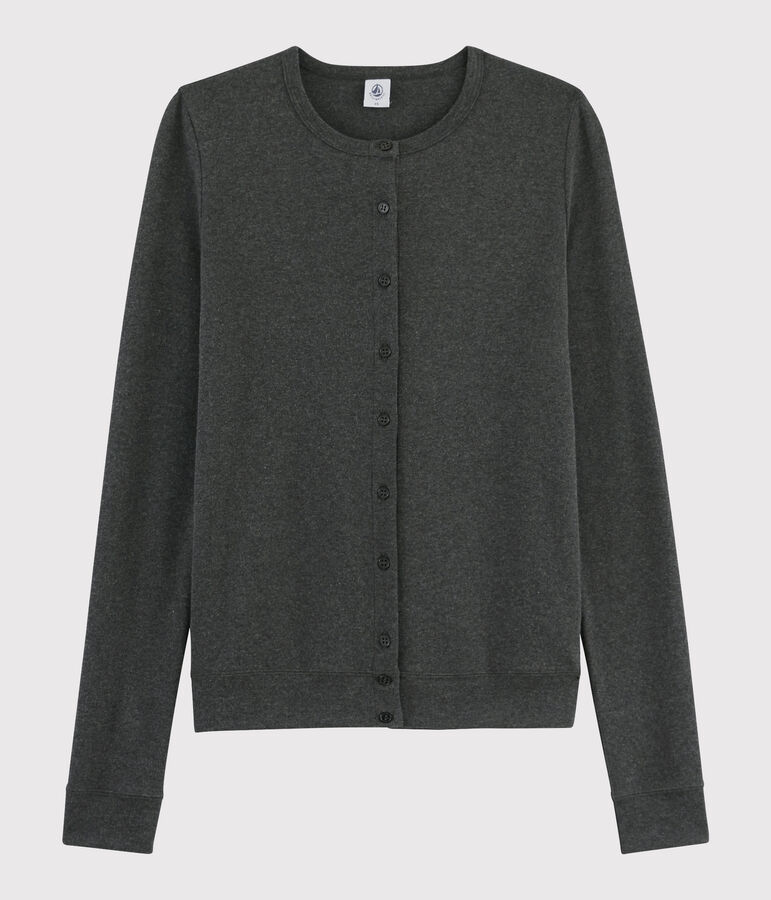 Iconische Dames cardigan grijs CITY CHINE