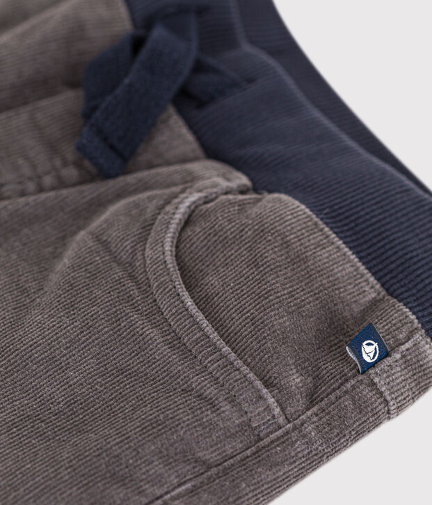 Rechte broek van gemiddeld fluweel meisjes / jongens grijs