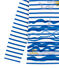 Marinière creative enfant garçon blanc MARSHMALLOW/bleu PERSE
