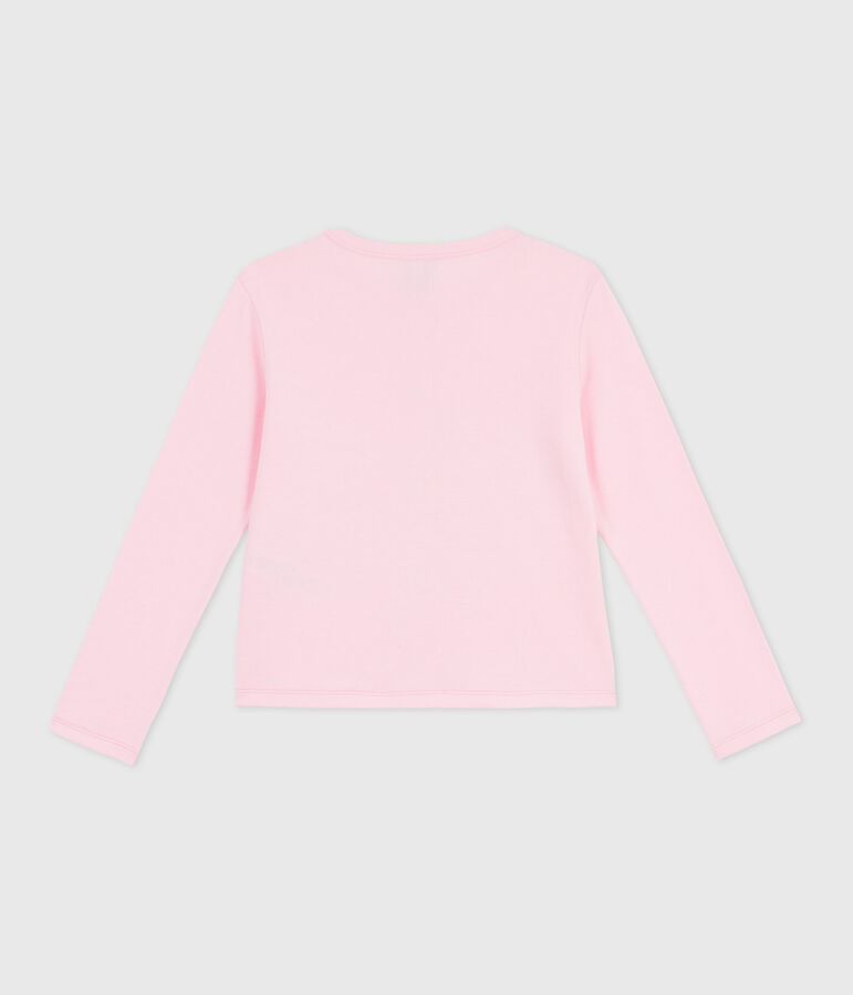 Effen katoenen vestje voor kinderen roze MARQUISE