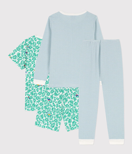 Set van 2 pyjama's/korte pyjama's van katoen voor jongens variante 1