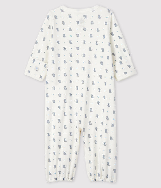 Combisac à imprimé koala bébé garçon en côte blanc MARSHMALLOW/blanc MULTICO