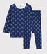 Pyjama jacquard yeti en laine et coton petit garçon