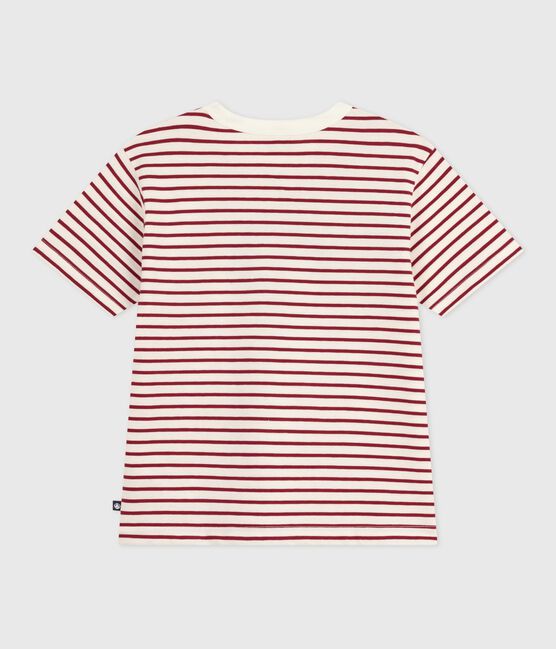 T-shirt met korte mouwen en print voor kinderen rood MILK/ AMARANTE