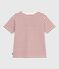 T-shirt met korte mouwen en print voor kinderen rood MILK/ AMARANTE