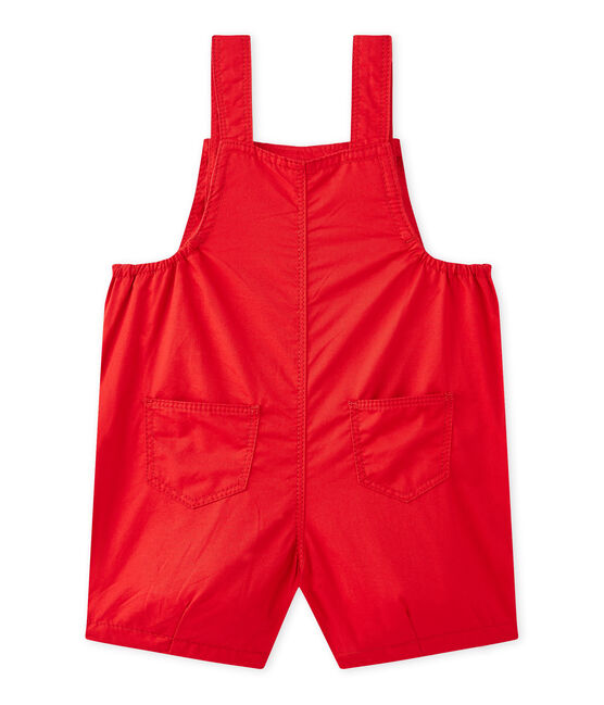 Salopette courte bébé garçon rouge TERKUIT