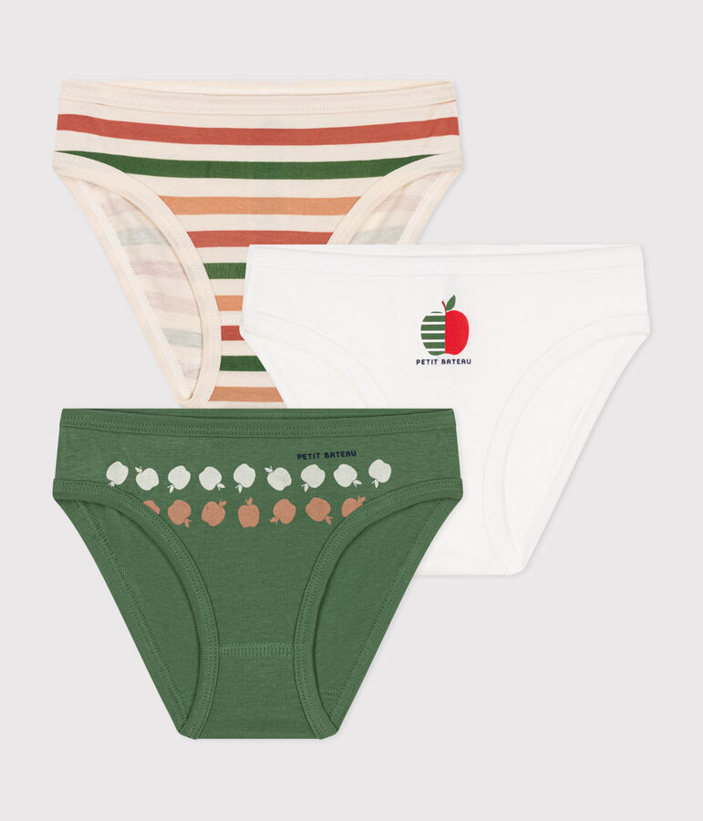 Lot de 3 culottes en coton enfant multicouleur