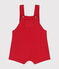 Korte babysalopette van lichte fleece rood AURORA