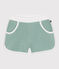 Short enfant en coton éponge uni vert PAUL
