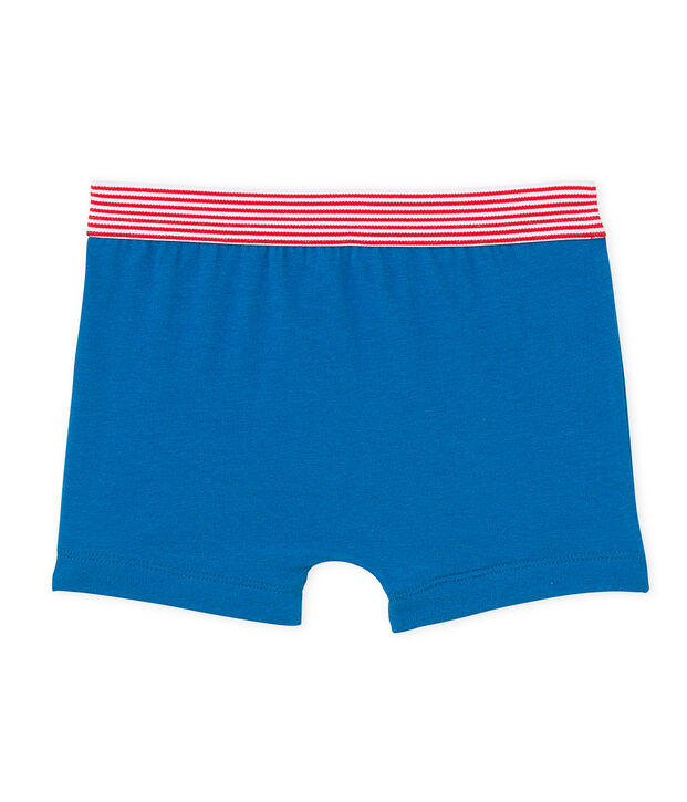 Boxer gar&ccedil;on &agrave; motif bleu Mykonos