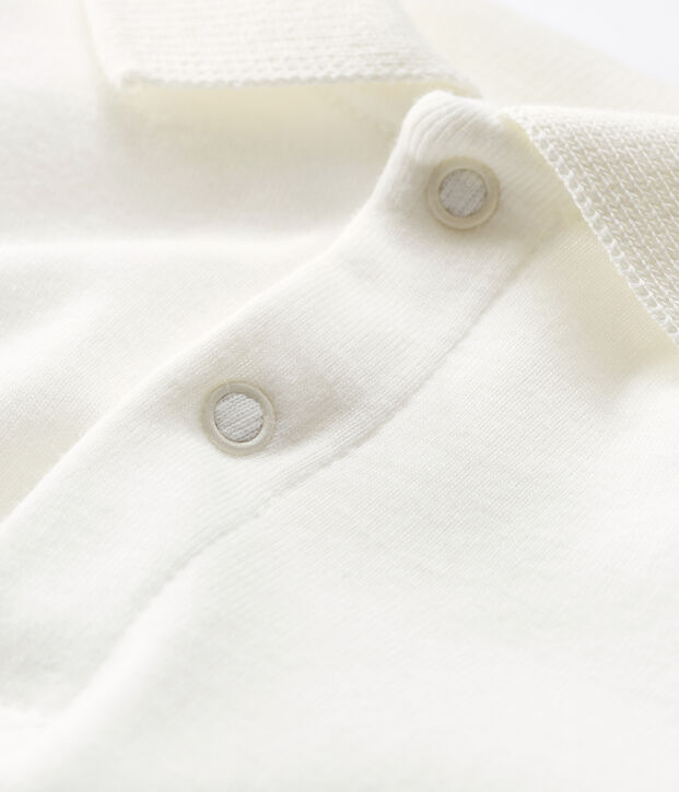 Body en coton b&eacute;b&eacute; blanc