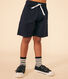 Short en twill de coton et lin enfant