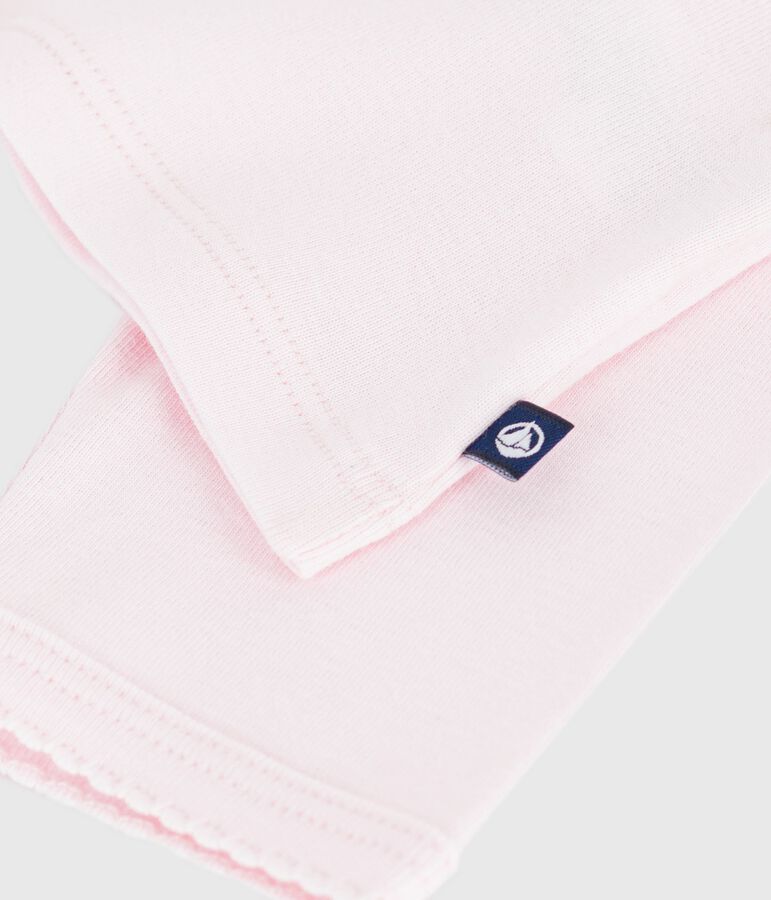 Effen katoenen babyvestje roze