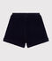 Short enfant en velours uni bleu SMOKING