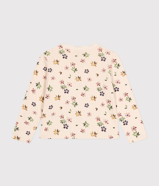 Cardigan en tubique enfant fille blanc AVALANCHE/ MULTICO