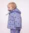 Donsjack van polyester met dierenprint voor baby's purper/multicouleur