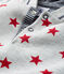 Sweatshirt met capuchon van mesh met print babyjongen grijs BELUGA/rood TERKUIT CN