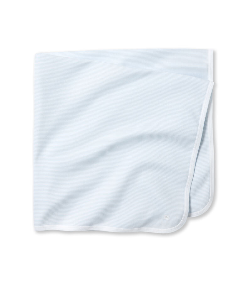 Babylaken met milleraies-strepen blauw FRAICHEUR/wit ECUME